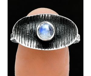 Rainbow Moonstone Ring size-8.5 SDR244289 R-1573, 5x5 mm