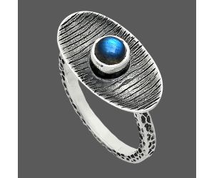 Blue Fire Labradorite Ring size-8 SDR244291 R-1573, 5x5 mm