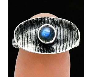 Blue Fire Labradorite Ring size-7 SDR244292 R-1573, 5x5 mm