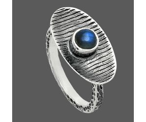 Blue Fire Labradorite Ring size-7 SDR244292 R-1573, 5x5 mm