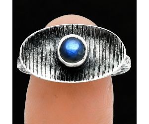 Blue Fire Labradorite Ring size-8.5 SDR244293 R-1573, 5x5 mm