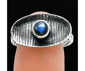 Blue Fire Labradorite Ring size-7.5 SDR244294 R-1573, 5x5 mm