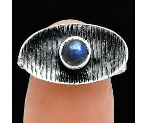 Blue Fire Labradorite Ring size-7 SDR244295 R-1573, 5x5 mm