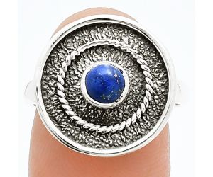 Lapis Lazuli Ring size-8 SDR244331 R-1439, 5x5 mm