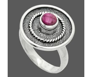 Pink Cobalt Ring size-7 SDR244334 R-1439, 5x5 mm