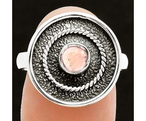 Rose Quartz Ring size-8 SDR244337 R-1439, 5x5 mm