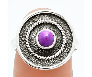 Copper Purple Turquoise Ring size-8 SDR244342 R-1439, 5x5 mm