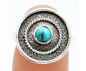 Natural Rare Turquoise Nevada Aztec Mt Ring size-7 SDR244345 R-1439, 5x5 mm