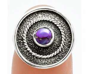 Copper Purple Turquoise Ring size-6 SDR244347 R-1439, 5x5 mm