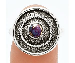 Copper Purple Turquoise Ring size-8 SDR244355 R-1439, 5x5 mm