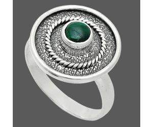 Malachite Eye Ring size-8 SDR244356 R-1439, 5x5 mm