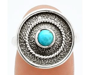 Natural Rare Turquoise Nevada Aztec Mt Ring size-8 SDR244361 R-1439, 5x5 mm