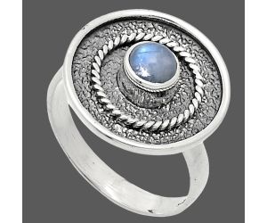 Rainbow Moonstone Ring size-7 SDR244389 R-1439, 5x5 mm