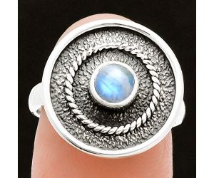 Rainbow Moonstone Ring size-7 SDR244391 R-1439, 5x5 mm