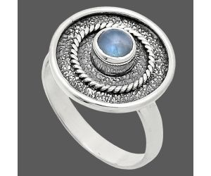 Rainbow Moonstone Ring size-8 SDR244393 R-1439, 5x5 mm