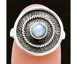 Rainbow Moonstone Ring size-7 SDR244394 R-1439, 5x5 mm