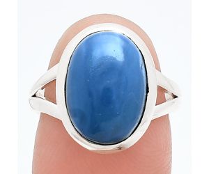 Angelite Ring size-7 SDR244399 R-1005, 10x14 mm