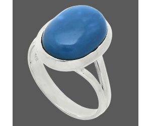 Angelite Ring size-7 SDR244400 R-1005, 10x14 mm