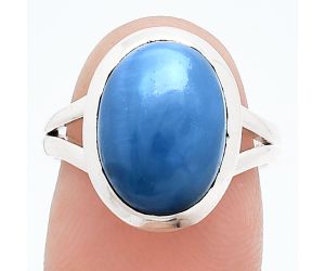 Angelite Ring size-7 SDR244401 R-1005, 10x14 mm