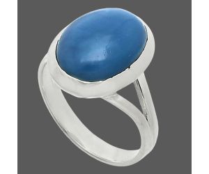 Angelite Ring size-7 SDR244401 R-1005, 10x14 mm