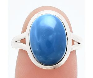 Angelite Ring size-8 SDR244402 R-1005, 10x14 mm