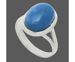 Angelite Ring size-8 SDR244402 R-1005, 10x14 mm