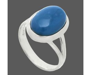 Angelite Ring size-8 SDR244403 R-1005, 10x14 mm