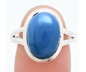 Angelite Ring size-9 SDR244404 R-1005, 10x14 mm