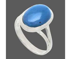 Angelite Ring size-9 SDR244404 R-1005, 10x14 mm