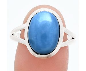 Angelite Ring size-10 SDR244405 R-1005, 10x14 mm