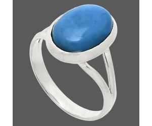 Angelite Ring size-10 SDR244405 R-1005, 10x14 mm