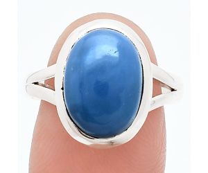 Angelite Ring size-9 SDR244407 R-1005, 10x14 mm