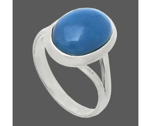 Angelite Ring size-9 SDR244407 R-1005, 10x14 mm