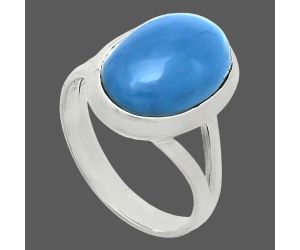 Angelite Ring size-7 SDR244408 R-1005, 10x14 mm