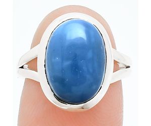 Angelite Ring size-7 SDR244410 R-1005, 10x14 mm