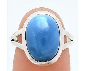 Angelite Ring size-7 SDR244411 R-1005, 10x14 mm