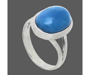 Angelite Ring size-7 SDR244411 R-1005, 10x14 mm