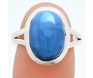 Angelite Ring size-8 SDR244431 R-1005, 10x14 mm