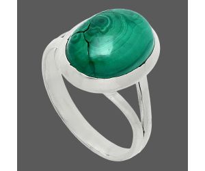 Malachite Eye Ring size-9 SDR244433 R-1005, 10x14 mm