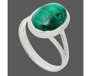 Malachite Eye Ring size-10 SDR244437 R-1005, 10x14 mm