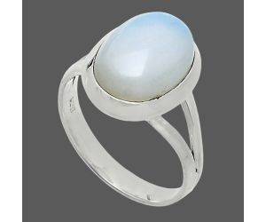 White Opal Ring size-8 SDR244439 R-1005, 10x14 mm