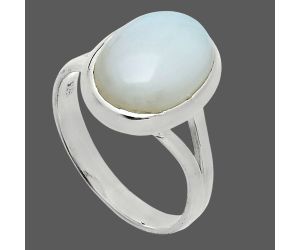 White Opal Ring size-9 SDR244441 R-1005, 10x14 mm