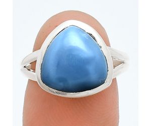 Angelite Ring size-8 SDR244444 R-1005, 12x12 mm