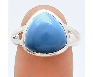 Angelite Ring size-9 SDR244450 R-1005, 12x12 mm