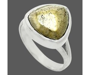 Apache Gold Healer's Gold Ring size-7 SDR244457 R-1005, 12x12 mm