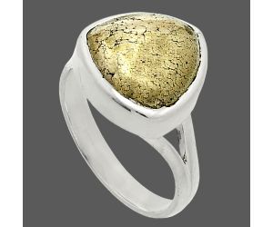 Apache Gold Healer's Gold Ring size-7 SDR244465 R-1005, 12x12 mm