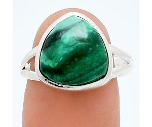 Malachite Eye Ring size-8 SDR244481 R-1005, 12x12 mm