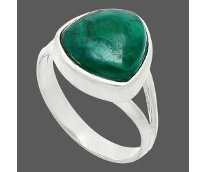 Malachite Eye Ring size-9 SDR244482 R-1005, 12x12 mm