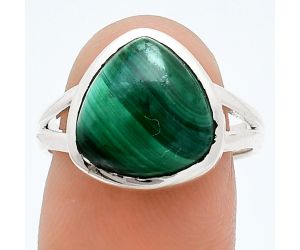 Malachite Eye Ring size-8 SDR244483 R-1005, 12x12 mm