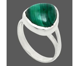 Malachite Eye Ring size-8 SDR244483 R-1005, 12x12 mm